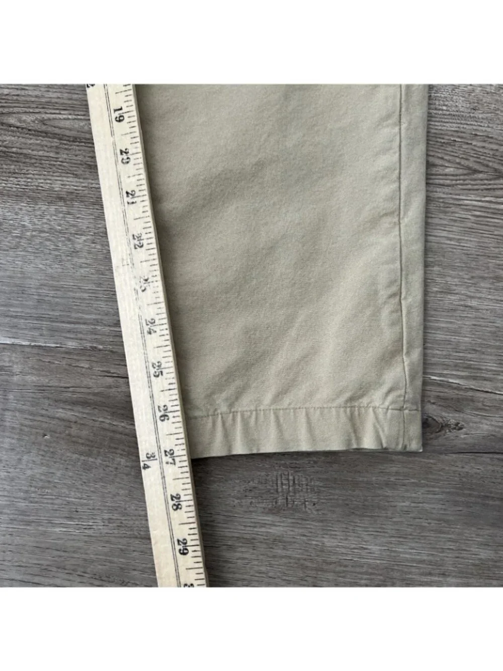 Lululemon Commission Pants Mens Actual 34x27 Tan Swift Cotton‎ Slim Fit